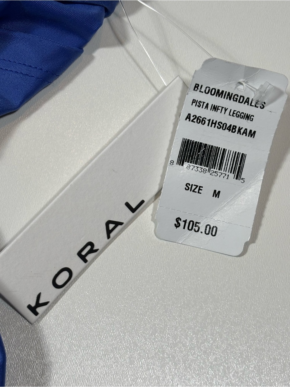 Koral Women’s Pista Infinity High Rise Leggings Medium Black Bel Air Blue - Picture 6 of 11